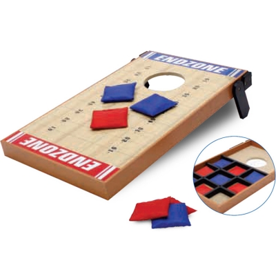 Durable Printed Surface Solid Wood Premium Cornhole Game Set  with Bean Bags