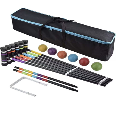 Premium Croquet Set with Carrying Bag for Yard Outdoor Lawn Backyard Games for Kids