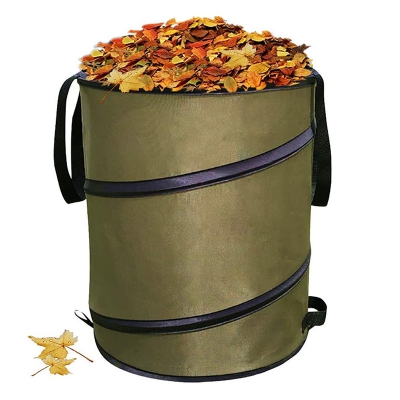 Collapsible Garden Bag Up Leaf Trash Can Storage Bag Reusable Yard Waste Bag