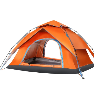 2-Layered Camping Tent and Canopy for 3-4 People Pop-up Rainproof Windproof Sunproof Four Seasons