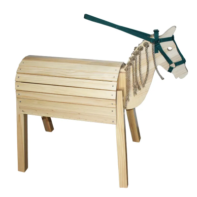 wooden  rocking horse kids garden toy