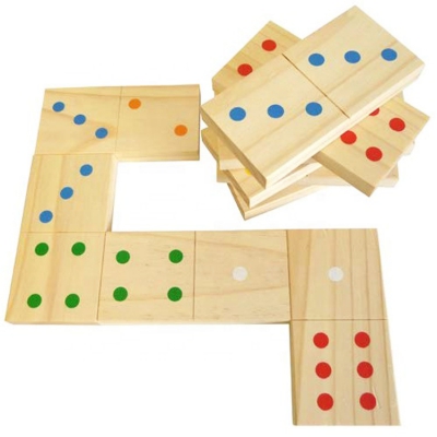 Giant Indoors Outdoors Wooden Dominoes Game Set Toys