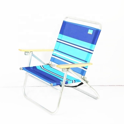 Lightweight Folding Lounge Aluminium Reclining Beach Chair 