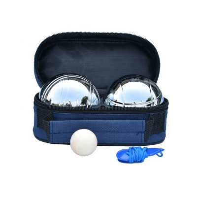 73mm Metal Petanque Set With 2 Pack Bocce Garden Lawn Game Ball 