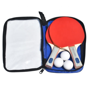 Poplar Wooden Table Tennis Racket Pingpong Ball Set 