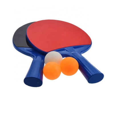 Juego de raquetas de tenis de mesa de plástico simple para promoción