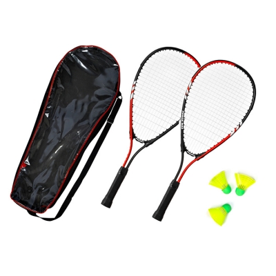 Aluminum Speed Badminton Set Speed Baminton Rackets con Speed Birdies y Conos plásticos