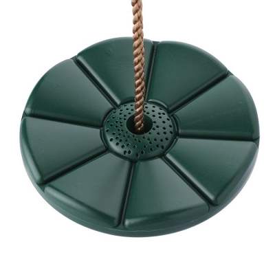 Round Plate Disc Swing Seat With Adjustable Rope for Kids 