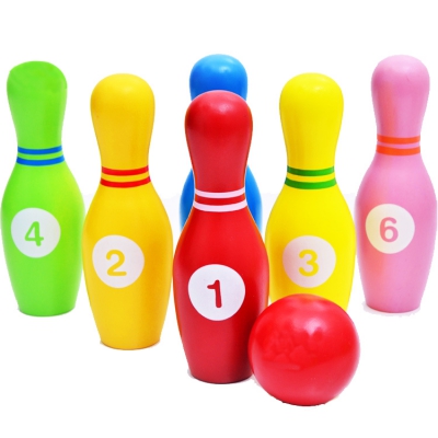 Wooden Bowling Game Toy for Kids 