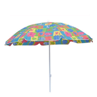 New and Large Polyester Umbrella for Beach and Outdoor with Sleeve 