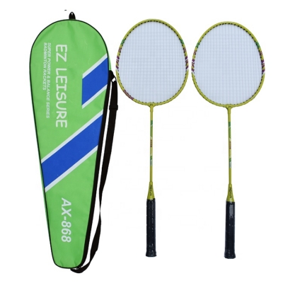 Personalizado barato 2 jugadores raquetas de bádminton Set