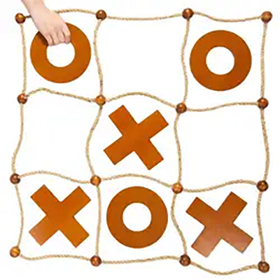 wooden large outdoor tic tac toe game set