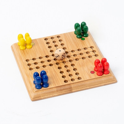 Marbles Board Game Wooden Checkers Puzzle Game