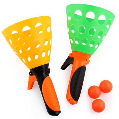 Plastic Launch Catch Ball Game Toy Set Toss Game 