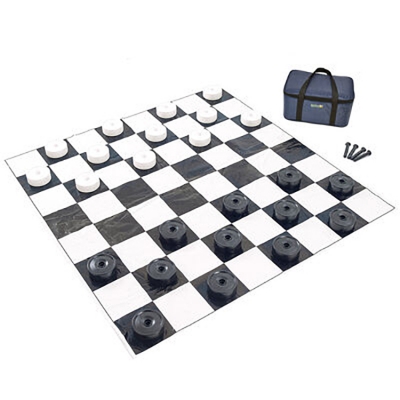 Garden Games Standard Draughts Giant Chess and Giant Draughts sets