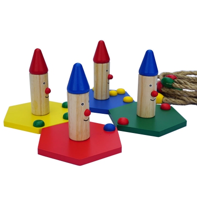 New Design Ring Toss Game Set Wooden quoits game educational toy