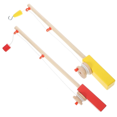 Wooden Fishing Toy for Kids Magnetic Fishing Rod