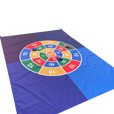 Kids Outdoor Bean Bag Throwing Target Game Set Camping Mat