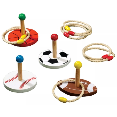 New Design Ring Toss Game Set Wooden Quoits Game Educational Toy