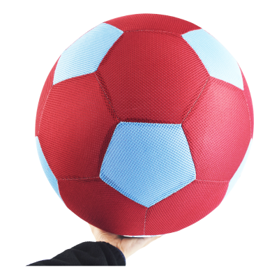 Kids Mesh inflatable ball Jumbo soccer ball Toy Soft Fabric Inflatable Custom Cloth Covered Balls