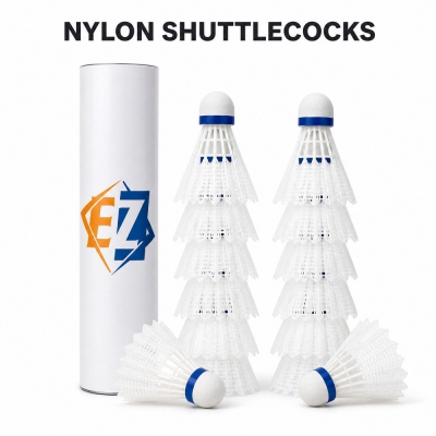 Nylon Badminton Shuttlecock 5 Pack Training Shuttlecocks with Storage Tube for Club Practice OEM