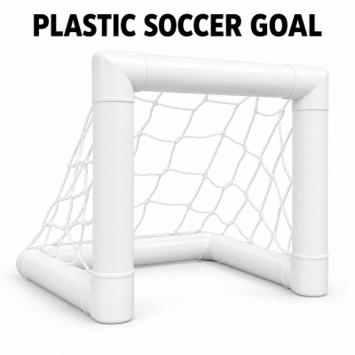 uPVC Soccer Goal 30x30x33cm Plastic Pipe Frame Mini Football Net for Kids School Training Custom OEM