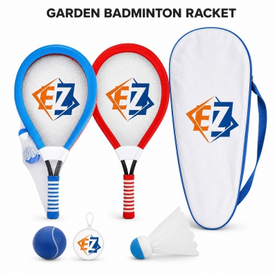 Garden Badminton Racket Set 28.5x50cm 2 Rackets Shuttlecock with Bag for Match Play OEM Wholesale